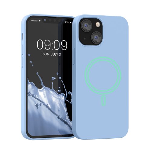 Калъф Kwmobile за Apple iPhone 13 Mini, силиконов, син, 56558.58