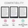 Калъф за Kobo Glo HD/Touch 2.0, Kwmobile, сив, текстилен, 43008.22