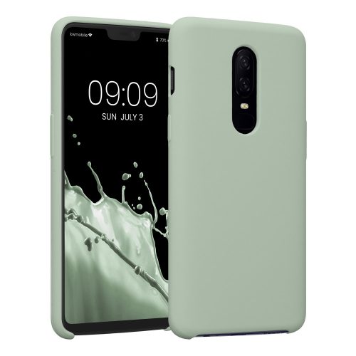 Калъф Kwmobile за OnePlus 6, силиконов, зелен, 46122.172