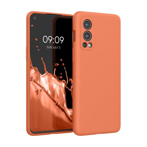 Калъф Kwmobile за OnePlus Nord 2 5G, силиконов, оранжев, 56070.203