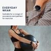 Комплект от 2 каишки за Willful Smartwatch/Fitnesstracker, Kwmobile, черен/сив, силикон, 56230.02