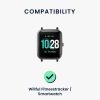 Комплект от 2 каишки за Willful Smartwatch/Fitnesstracker, Kwmobile, черен/сив, силикон, 56230.02