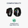 USB кабел за зареждане за Oppo Watch Free, Kwmobile, черен, пластмаса, 57784.01