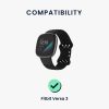 USB кабел за зареждане за Fitbit Versa 3/Sense, Kwmobile, черен, пластмаса, 57781.01