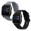 Комплект 2 каишки за Garmin Venu Sq/Venu Sq Music, Kwmobile, черен/сив, силикон, 57776.01