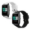 Комплект от 2 каишки за Willful Smartwatch/Fitnesstracker, Kwmobile, черно/бяло, силикон, 57791.01