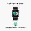 Комплект от 2 каишки за Willful Smartwatch/Fitnesstracker, Kwmobile, черно/бяло, силикон, 57791.01