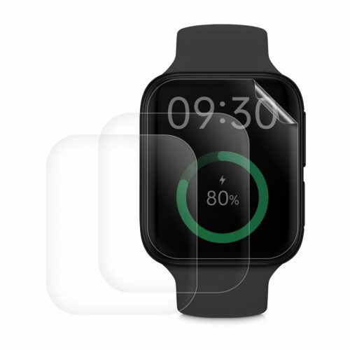 Комплект от 3 защитни фолиа за OPPO Watch 1 (46mm), Kwmobile, Transparent, Silicone, 57788.1