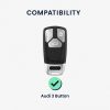 Капак за автомобилен ключ за Audi 3 бутона - Smart Key, Kwmobile, многоцветен, силикон, 52827.03