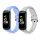 Комплект 2 каишки за Samsung Galaxy Fit, Kwmobile, син/сив, силикон, 50233.58