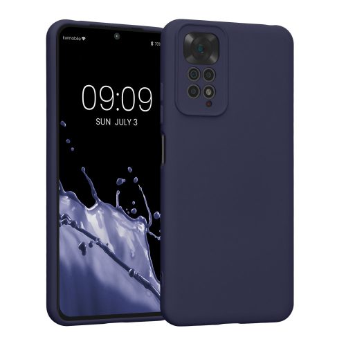 Калъф Kwmobile за Xiaomi Redmi Note 11/Redmi Note 11s, силиконов, син, 57918.186