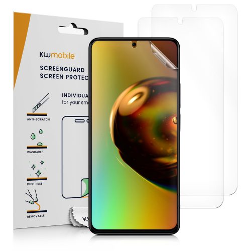 Комплект от 3 защитни фолиа Kwmobile за Xiaomi Redmi Note 11/Redmi Note 11s, Предно, Полимерно, 57943.2