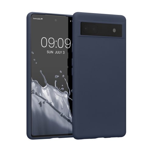 Калъф Kwmobile за Google Pixel 6a, силиконов, син, 58053.186