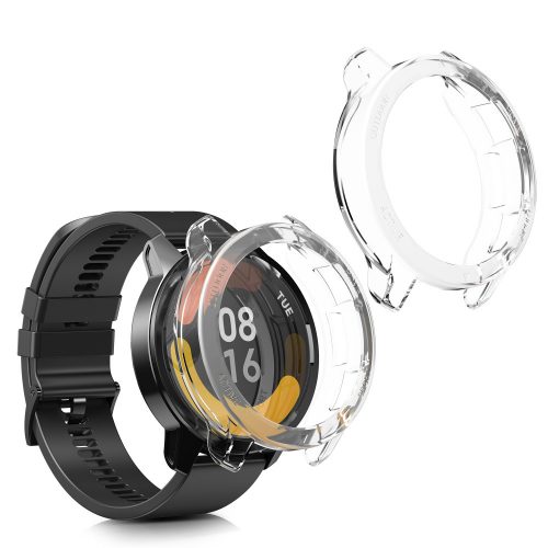 Комплект от 2 калъфа за Xiaomi Watch S1 Active, Kwmobile, прозрачен, силикон, 58070.02