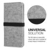 Kwmobile Universal Cover размер XL - 6,8 инча, микрофибър, сив, 58046.01