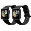 Комплект от 2 каишки за часовник Xiaomi Mi Watch Lite/Redmi, Kwmobile, черен, силикон, 54778.06