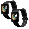 Комплект от 2 каишки за часовник Xiaomi Mi Watch Lite/Redmi, Kwmobile, черен, силикон, 54778.06