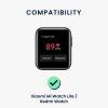 Комплект от 2 каишки за часовник Xiaomi Mi Watch Lite/Redmi, Kwmobile, черен, силикон, 54778.06