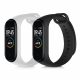 Комплект от 2 каишки за Xiaomi Mi Band 4, Kwmobile, черно/бяло, силикон, 49312.02