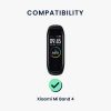 Комплект от 2 каишки за Xiaomi Mi Band 4, Kwmobile, черно/бяло, силикон, 49312.02