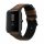 Каишка за Huami Amazfit Bip S/Amazfit Bip S Lite, Kwmobile, кафяв/черен, естествена кожа, 58179.05