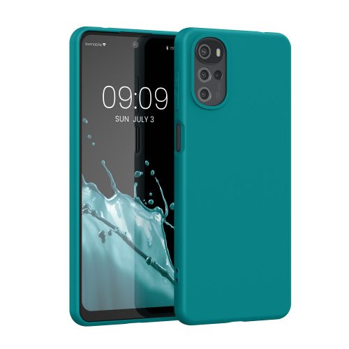 Калъф Kwmobile за Motorola Moto G22, Силиконов, Зелен, 58208.78