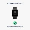 Комплект от 2 каишки за Huami Amazfit Bip/Amazfit Bip Lite, Kwmobile, сиво/черно, силикон, 58181.01