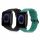 Комплект от 2 каишки за Huami Amazfit Bip U/Amazfit Bip U Pro, Kwmobile, Черен/Зелен, Силикон, 57434.04