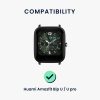 Комплект от 2 каишки за Huami Amazfit Bip U/Amazfit Bip U Pro, Kwmobile, Черен/Зелен, Силикон, 57434.04