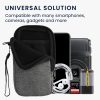 Kwmobile Universal Cover, размер L - 6,5 инча, текстил, сив, 58228.3.19