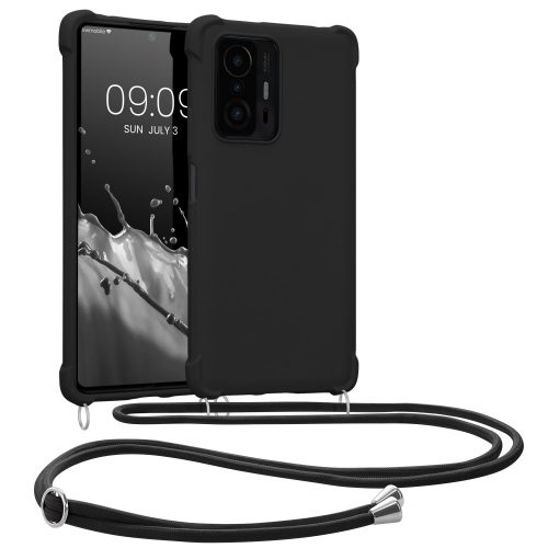 Калъф Kwmobile за Xiaomi 11T/11T Pro, силиконов, черен, 57395.47