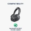 Комплект от 2 възглавнички за слушалки Sennheiser PXC550/PXC480/MB660, Kwmobile, Черни, Екологична кожа, 58340.01