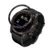 Рамка за циферблат за Garmin Fenix 7, Kwmobile, черен/сребрист, алуминий, 58350.01