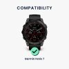 Рамка за циферблат за Garmin Fenix 7, Kwmobile, черен/сребрист, алуминий, 58350.01