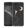 Калъф Kwmobile за Samsung Galaxy A22 5G, Силиконов, Прозрачен/Златен, 58363.01