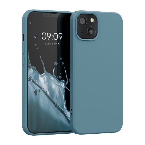 Калъф Kwmobile за Apple iPhone 13, силиконов, зелен, 55948.207