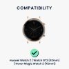 Каишка за Huawei Watch 2/Watch GT2 (42 мм)/Honor Magic Watch 2 (42 мм), Kwmobile, кафяв/черен, естествена кожа, 58464.05