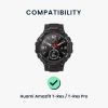 Комплект от 2 каишки за Huami Amazfit T-Rex/Amazfit T-Rex Pro, Kwmobile, Черен/Зелен, Силикон, 58460.02