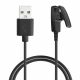 USB кабел за зареждане за Garmin Forerunner 230/Forerunner 235/Forerunner 645, Kwmobile, черен, пластмаса, 58453.01