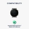 Каишка за Huawei Watch GT 2 Pro/Watch GT 2 (46 мм), Kwmobile, черна, силикон, 58462.01