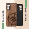 калъф kwmobile за Motorola Moto G52/Moto G82 5G, дърво, кафяв, 58541.01