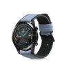 Каишка за Huawei Watch GT (46mm)/Watch GT 2 (46mm), Kwmobile, Син, Естествена кожа, 55891.206