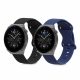 Комплект 2 каишки за Huawei Watch GT 3 Pro (46mm), Kwmobile, Черен/Син, Силикон, 58637.01