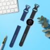 Комплект 2 каишки за Huawei Watch GT 3 Pro (46mm), Kwmobile, Черен/Син, Силикон, 58637.01