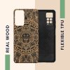 Калъф Kwmobile за Xiaomi Redmi Note 11 Pro/Redmi Note 11 Pro 5G, дърво, кафяв/черен, 57381.03