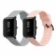 Комплект от 2 каишки за Huami Amazfit Bip S/Amazfit Bip S Lite, Kwmobile, Pink/Grey, Silicone, 53859.09