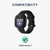 Докинг стойка за Fitbit Versa 3, Kwmobile, черен/сив, метал, 58724.01