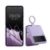 калъф kwmobile за Samsung Galaxy Z Flip 3, силиконов, лилав, 58783.108