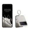 калъф kwmobile за Samsung Galaxy Z Flip 3, силикон, бял, 58783.48