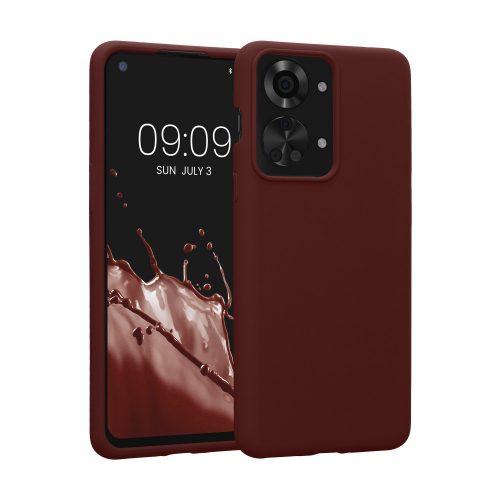 Калъф Kwmobile за OnePlus Nord 2T, силиконов, червен, 58764.190